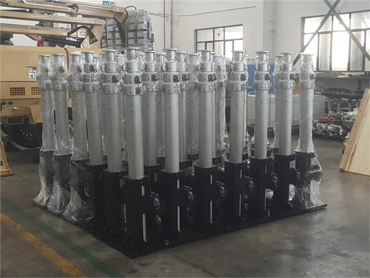 Mobile Telescopic Mast Aluminum Alloy For Security Camera