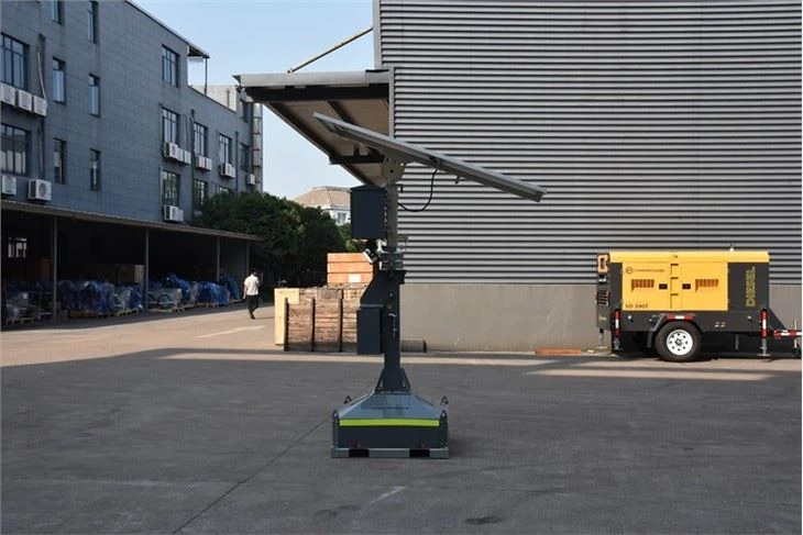 portable solar street light